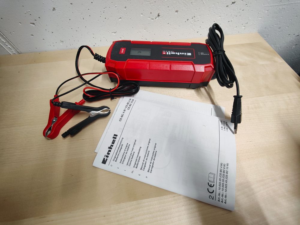 Einhell Autobatterie-Ladegerät CE-BC 10 M rot/schwarz
