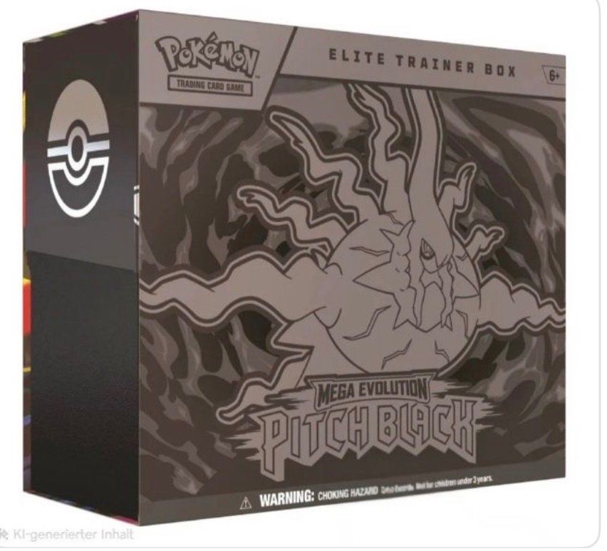 Pokémon Sammelbilder & Trading cards: Pokemon Mega Evolution Pitch Black ETB EN – Neu und originalverpackt aus Bottens von 100limites