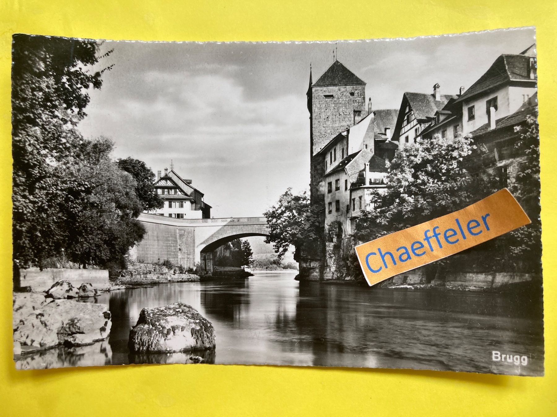 Cartoline postali: Brugg – Usato da Zürich venduto da Chaeffeler