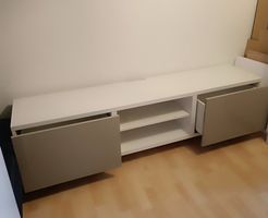 TV-Möbel in Weiss und Grau, günstig!