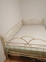 Metallbett  Creme 120x200
