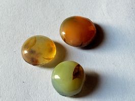 3er Set wunderschöne Opal Cabochons.