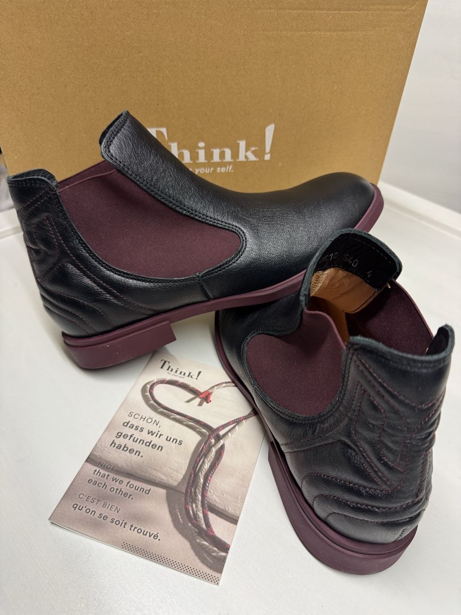 Think Damenschuhe: Bottines Think! en cuir, taille 40 👌 – Neu und originalverpackt aus Brügg BE von Goob 2