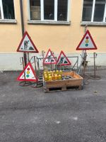 Baustellen Signale, Verkehrsschilder