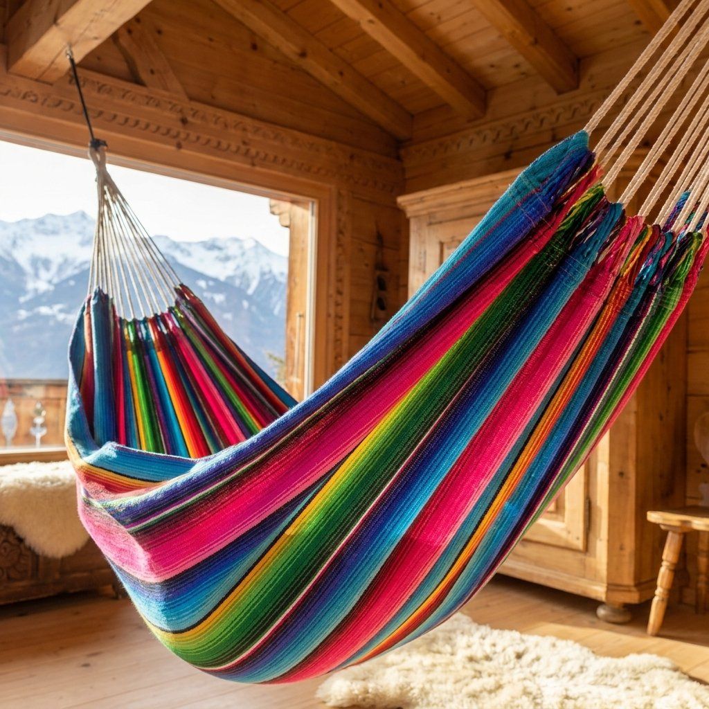 Amache: Mayan Hammock - Authentic Quality - Wool & Cotton – Nuovo e nell'imballaggio originale da Dübendorf venduto da Mayan-Dreams 2