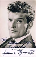 Hans von Borsody 1929-2013 Autogramm Vintage Foto 9x14cm