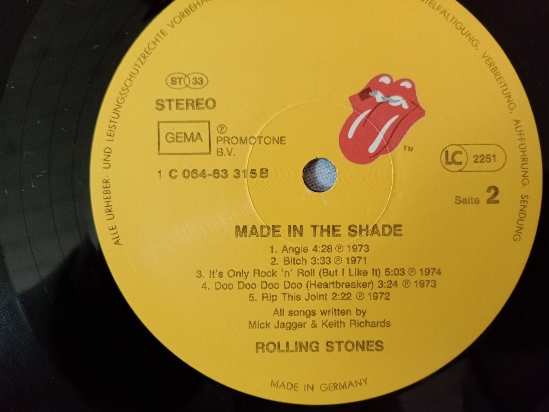 Dischi in vinile: Rolling Stones - Made in the Shade LP - T – Usato da Waldenburg venduto da STICKER_KING 5
