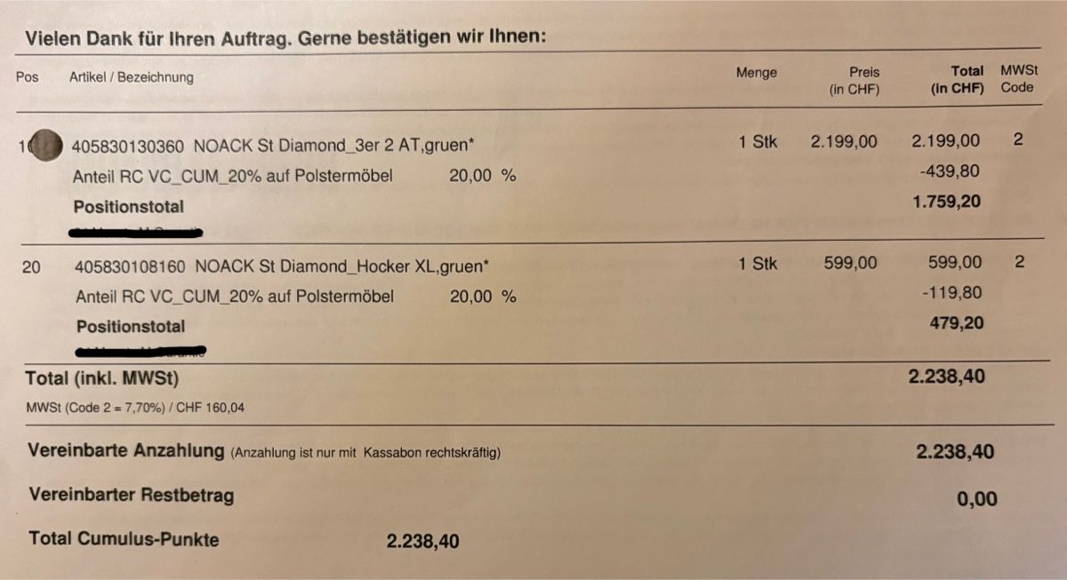 Micasa Divani: 4er Sofa mit Hocker von Micasa – Usato da Rümlang venduto da euqinom16 4