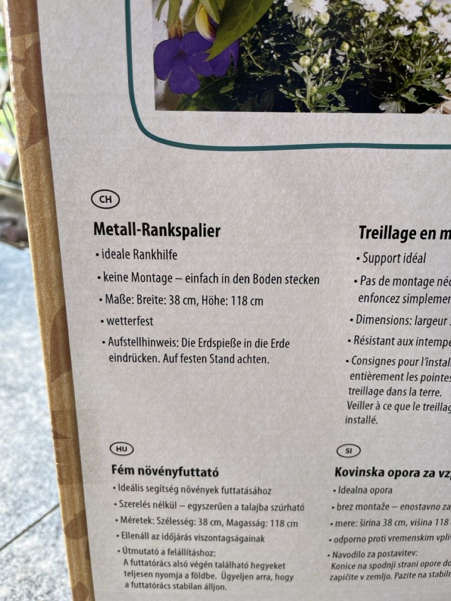 Sonstige Gartendekorationen: OVP Metall-Rankspalier 3 Stk – Neu und originalverpackt aus Dübendorf von Gfenni 2