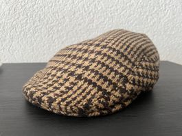 Burberry Vintage Schiebermütze kariert, Grösse L