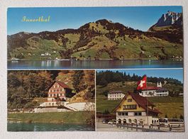 Postkarte Restaurant Stausee Innerthal SZ nach Richterswil