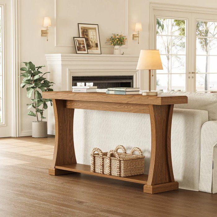 Tavoli: Konsolentisch 160cm 2 Ebenen Holzoptik – Nuovo e nell'imballaggio originale da Gretzenbach venduto da Genfi-Shop 3