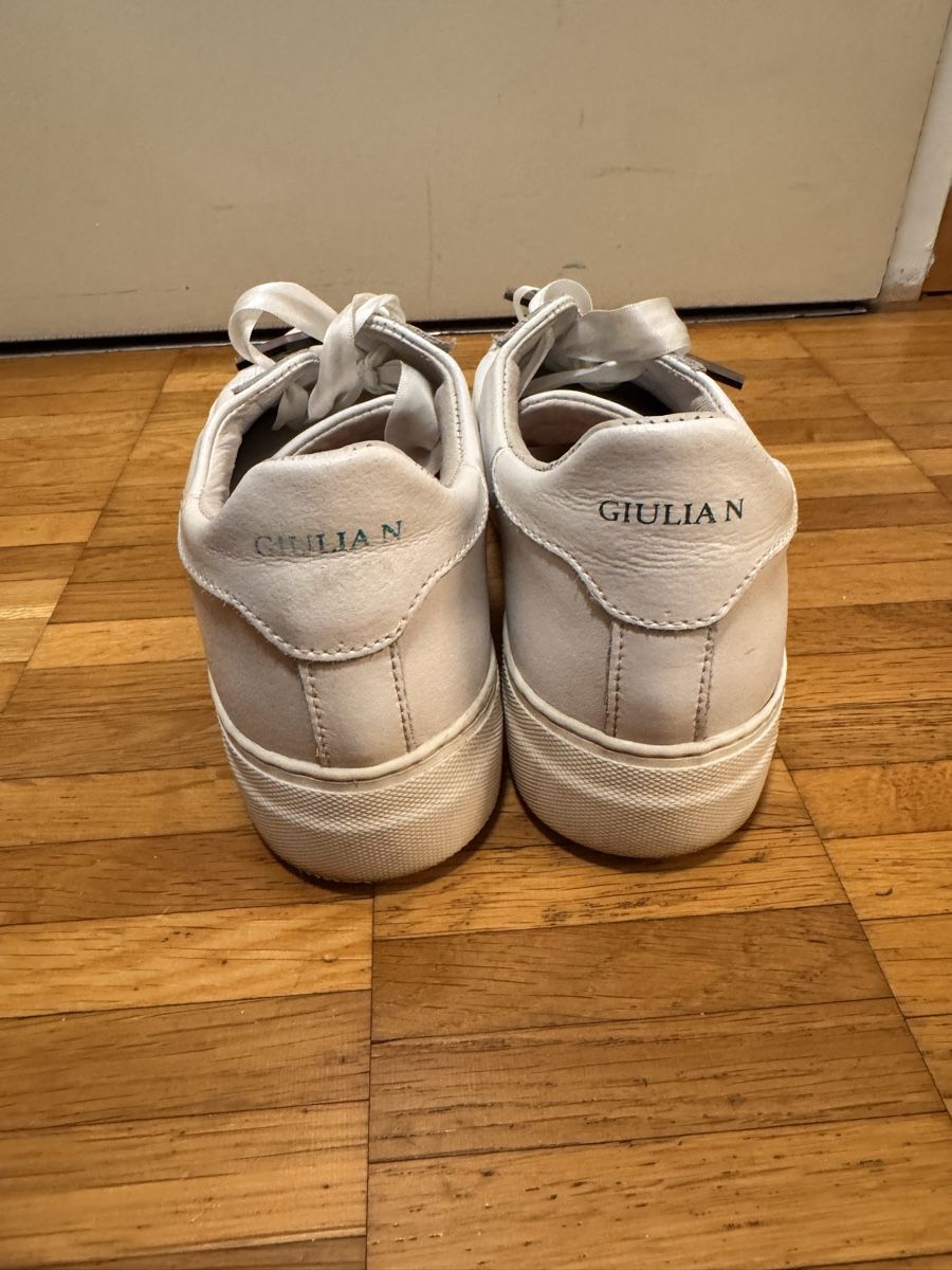 Chaussures femmes: Baskets blanches customisées - taille 41 – D'occasion à Boudry par jul_l9mr 3
