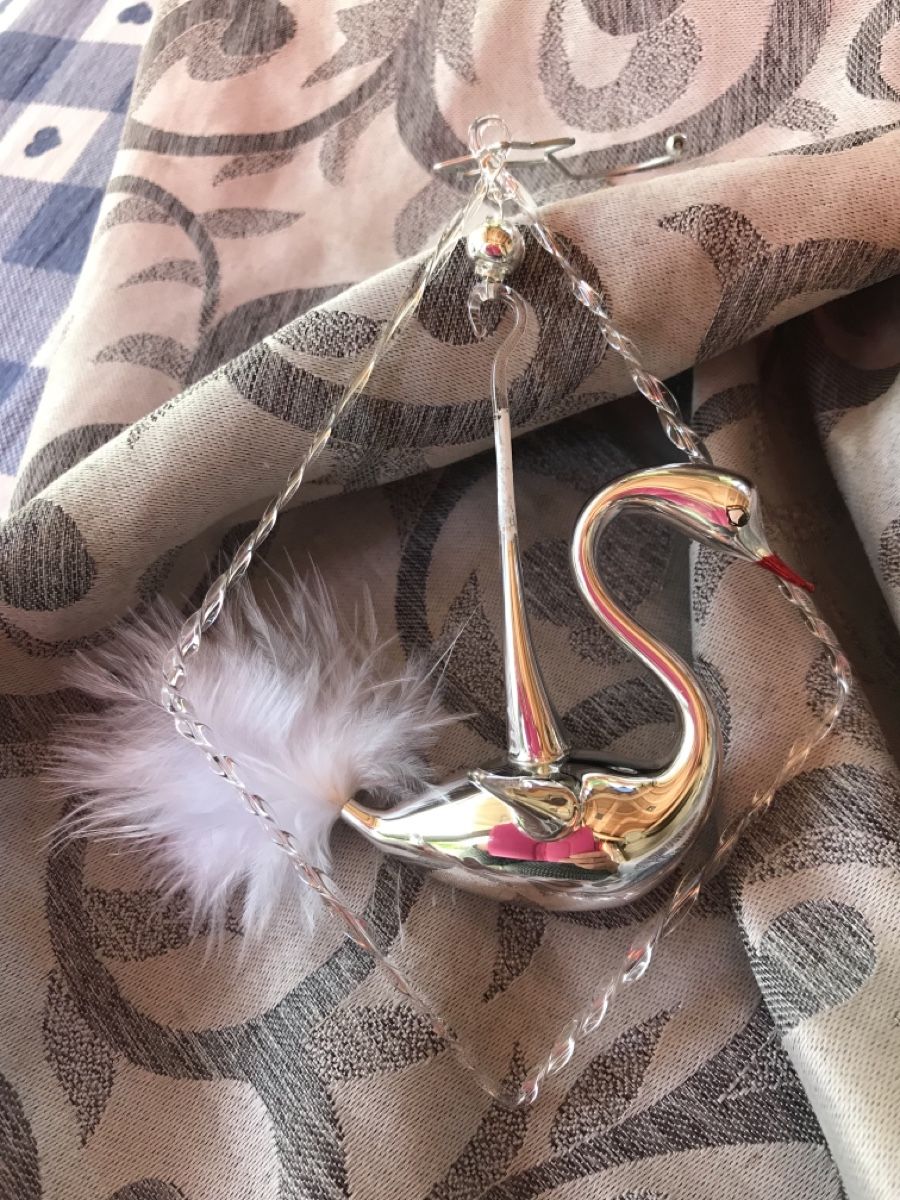 Alle Dekorationen: Silberner Schwan Christbaumschmuck – Neu und originalverpackt aus Alpnach Dorf von marvo 6