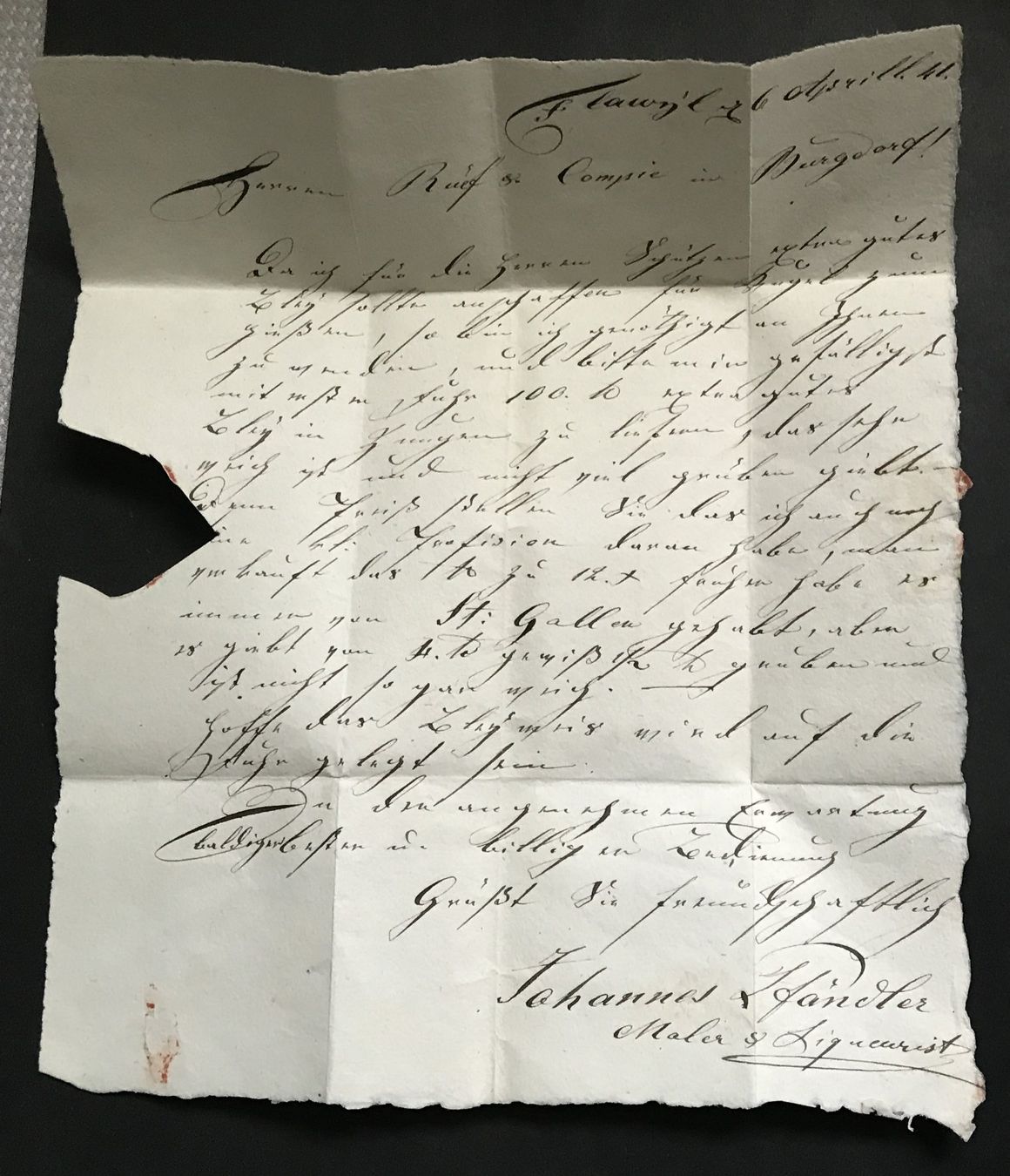 Tutti i francobolli: ANTIKER BRIEF MIT STEMPEL 1841 – Usato da Ostermundigen venduto da Kari1937 3