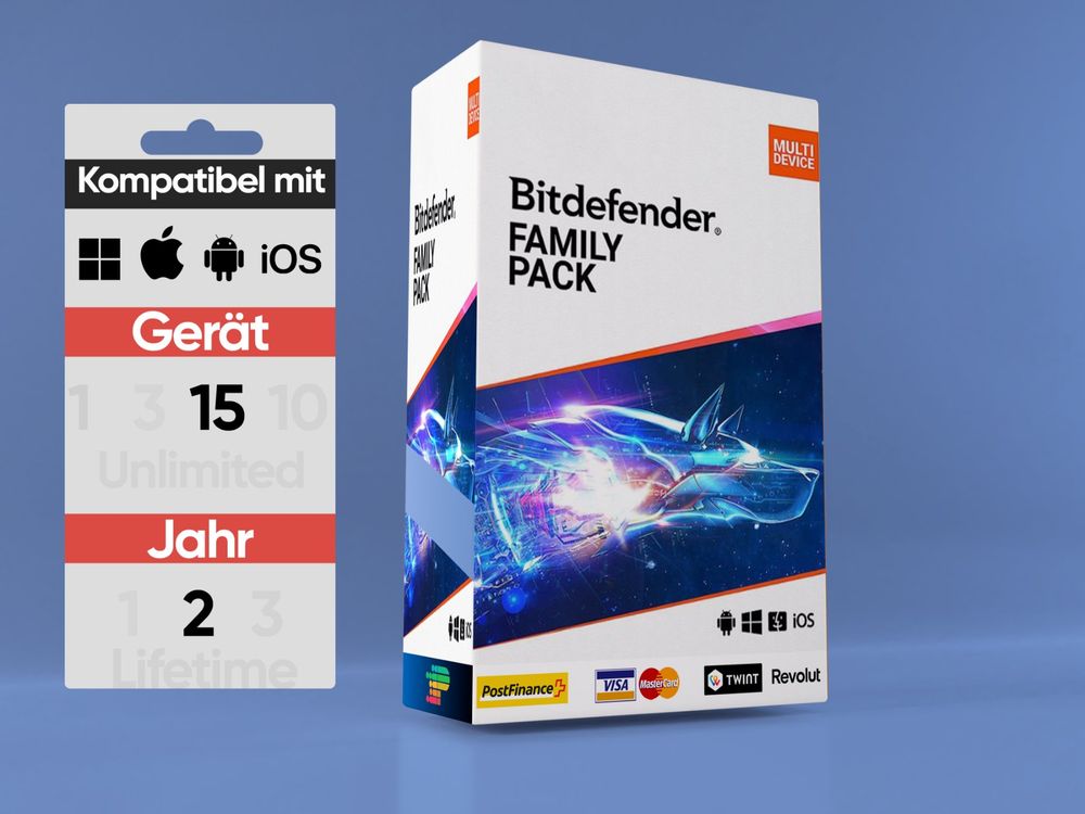 BITDEFENDER FAMILY PACK 15 PC 2 Jahre Kaufen auf Ricardo