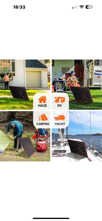 Dispositivi a energia solare: Faltbares Solarpanel, ideal fürs Camping! Neuwertig! – Nuovo e nell'imballaggio originale da Basel venduto da saly06 7