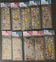 1x 3D - Pokemon Sticker für Kinder Bogen Stickers Pikachu