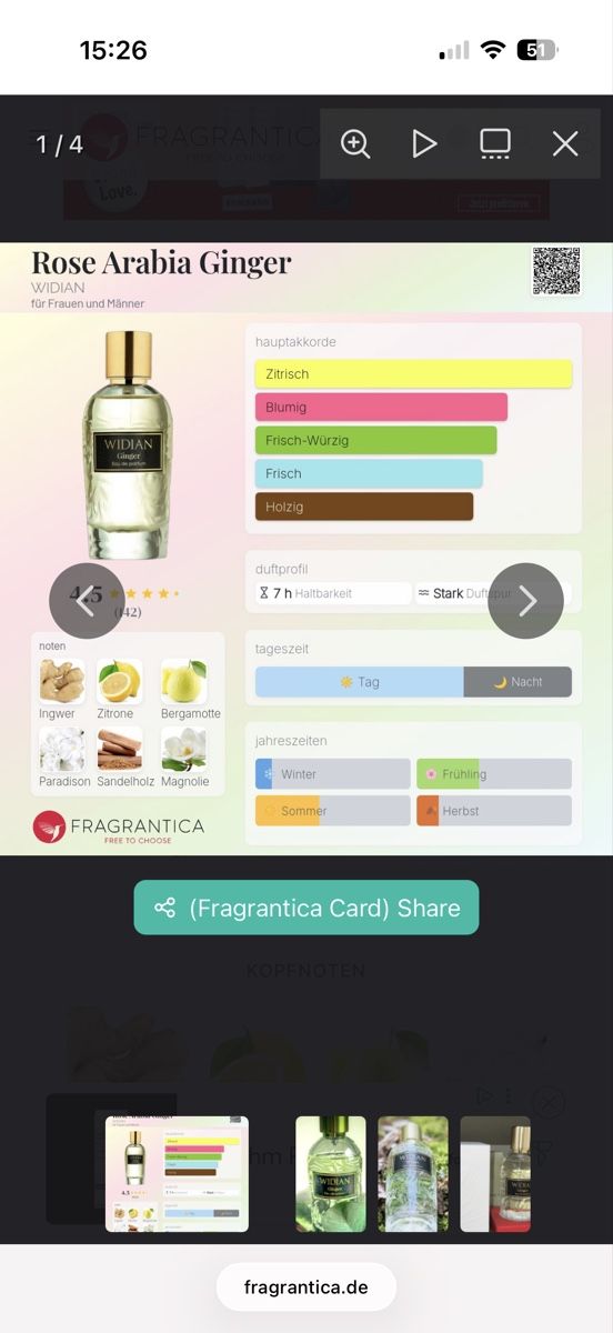 Parfums & Eau de Toilette: Widian Ginger Eau de Parfum, 2 ml – D'occasion à Sursee par nri_g5z8 2