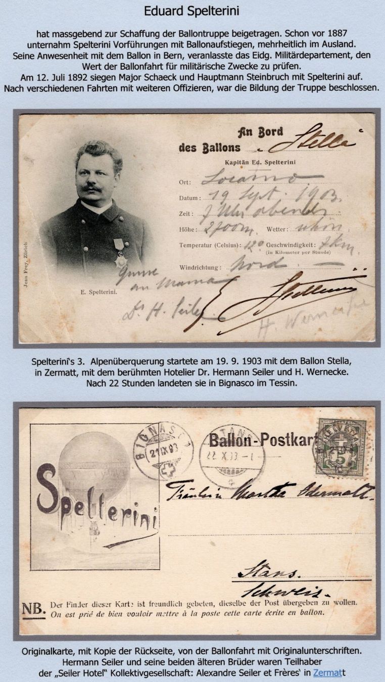 Cartoline: Spelterini Karte – Usato da Vilters venduto da Jere3943 2