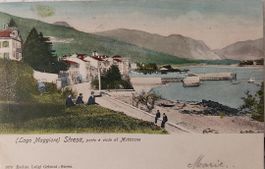 STRESA (Lago Maggiore) - Porto e vista al Mottarone