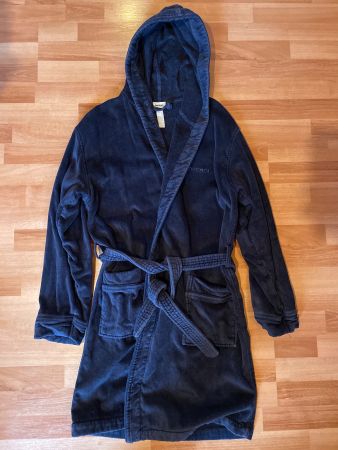 Bademantel Gr.M mit Kapuze Diesel dunkelblau