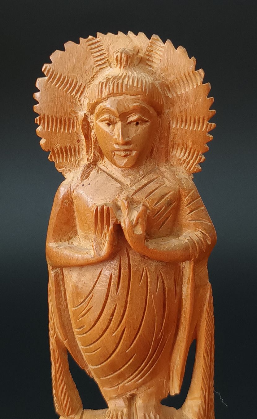 Figuren: Handgeschnitzte Buddha-Figur aus Kadamholz  – Gebraucht aus Allenwinden von pro_nmg9 3