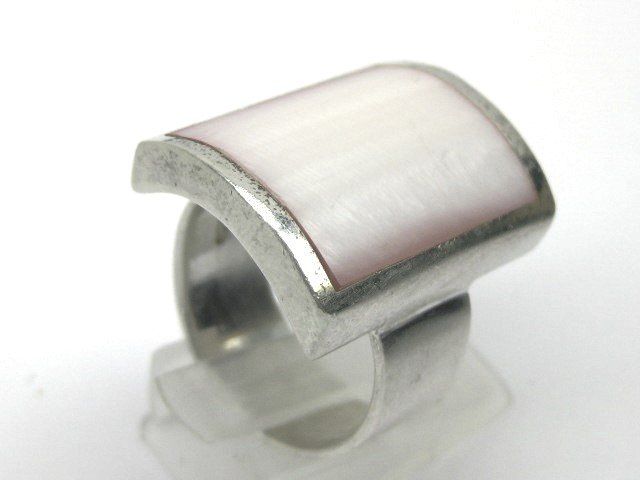 Anelli: Vintage Ring Silber 925 Perlmutt Gr. 59 – Usato da Ermatingen venduto da Decovin 5