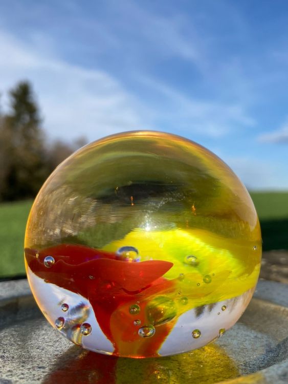 PAPERWEIGHT GLASKUGEL BRIEFBESCHWERER KRISTALLGLAS Kaufen auf Ricardo