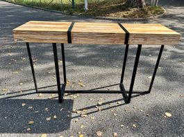 Konsole Sideboard Must Living Teakholz/ Metall 140x40X80