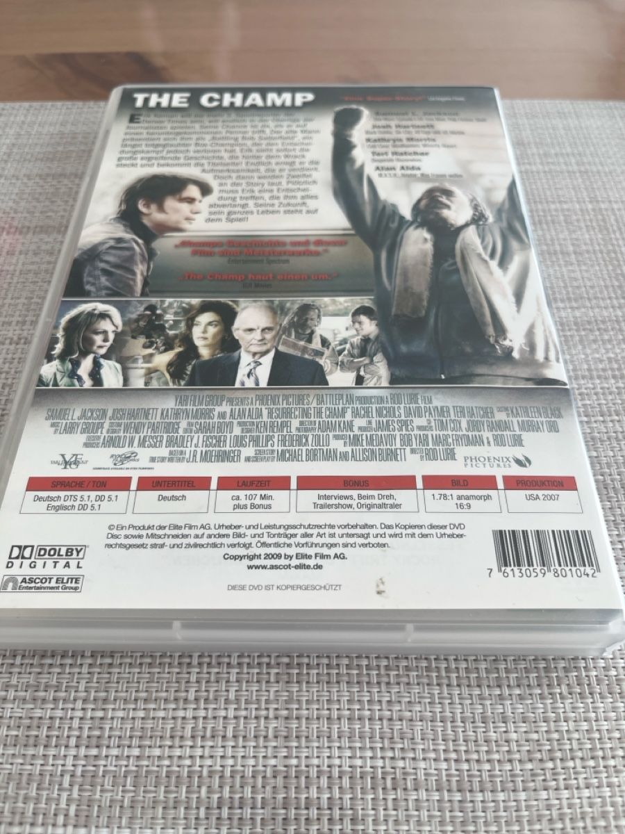 Tutti i DVDs: The Champ - DVD - Drama mit Samuel L. Jackson! – Usato da Bassersdorf venduto da VERO-EN 2