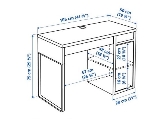 Ikea Schreibtische: Ikea MICKE Schreibtisch / Basteltisch – Gebraucht aus Elgg von nadja_222 3