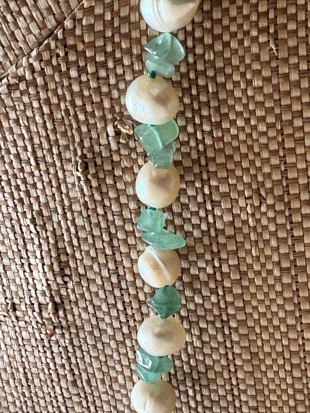 Catenine: Süßwasser Perlen collier mit Aventurin – Nuovo (secondo la descrizione) da Teufen Ar venduto da Exclusive.stuff.CH 2