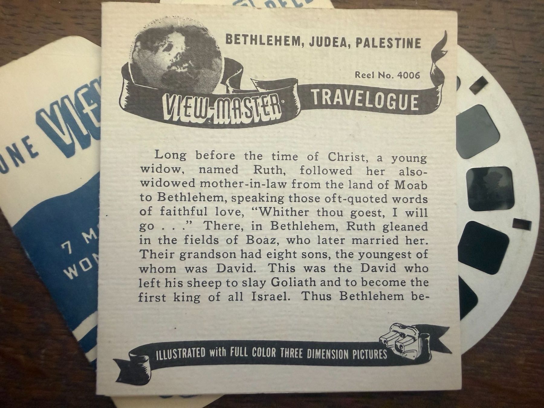 View-master Giocattoli: View-Master 3D: Nr. 4006 BETHLEHEM Judea PALESTINE – Usato da Tegerfelden venduto da siebenmacky 2