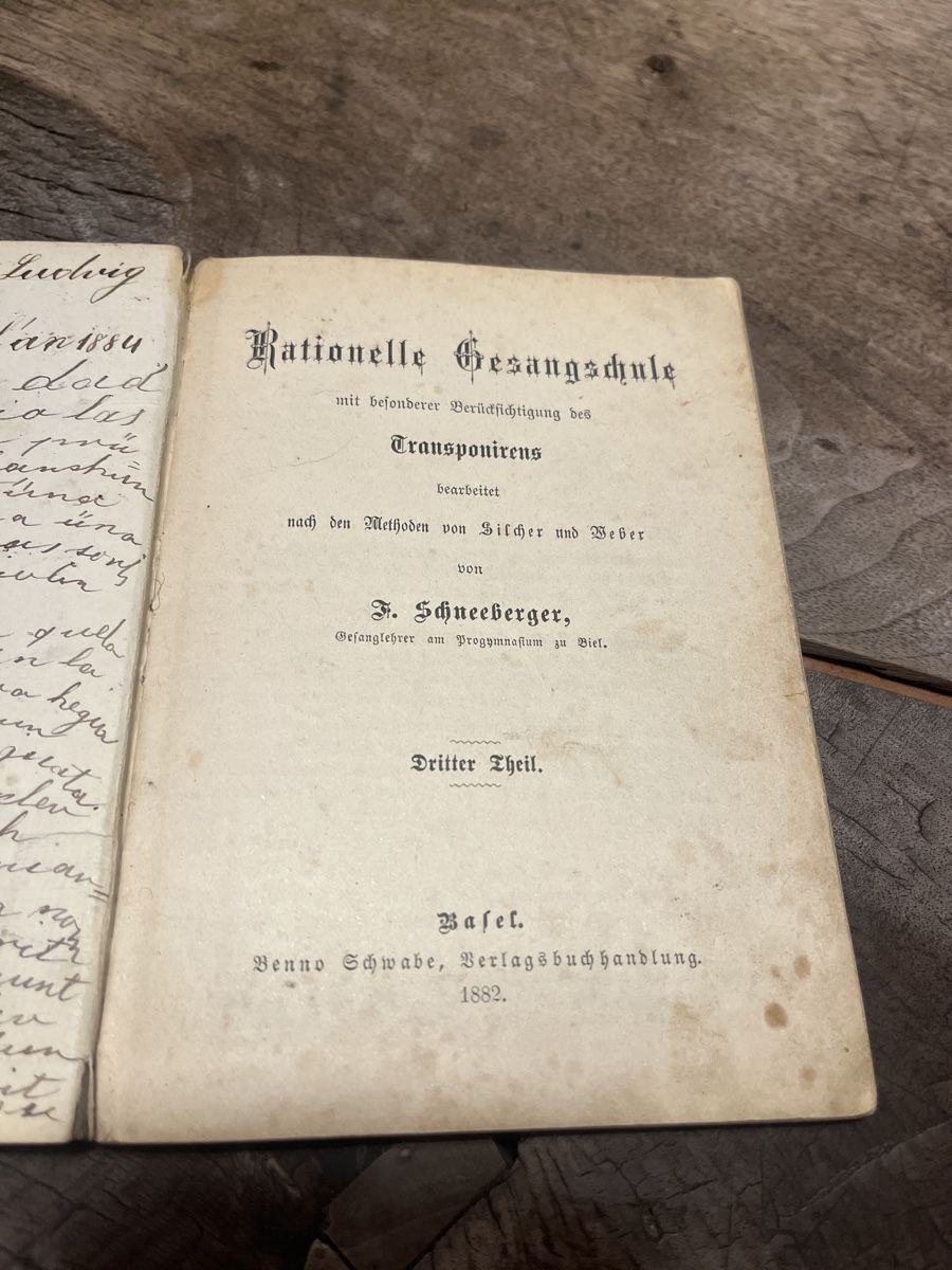 Libri: Antikes Gesangbuch, handschriftlich, 1852 – Usato da Zuoz venduto da Grr1974 1