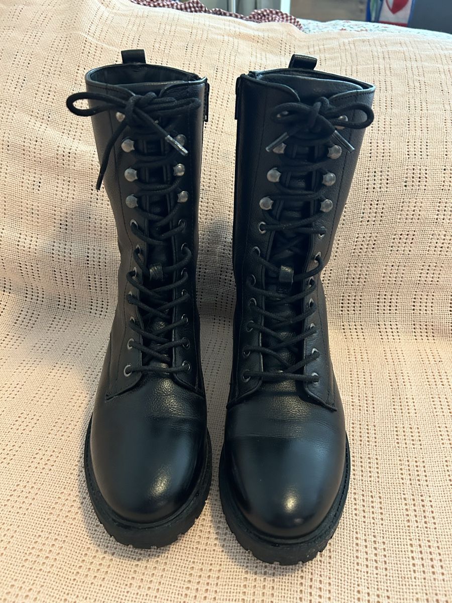 Scarpe da donna: Leder Schnürstiefel Schwarz Gr. 39 , Top  – Nuovo (secondo la descrizione) da Zürich venduto da robbii13 5