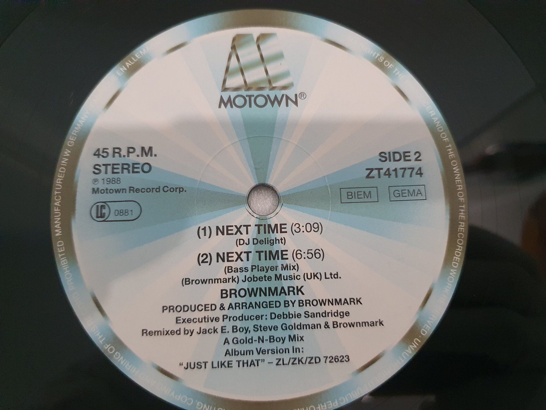 Dischi in vinile: Brownmark – Next Time – Usato da Uster venduto da Vinyl-Leidenschaft 7