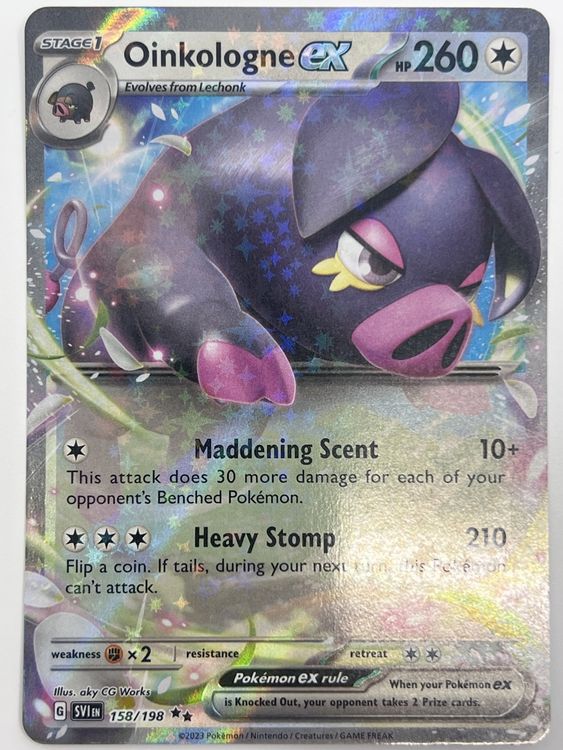 Pokemon Karte Oinkologne EX Holo 158/198 2023 ab 1 fr (Gebraucht) in ...