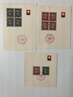 1945 Kriegsspende, Kat. 19+20, mit rotem Sonderstempel