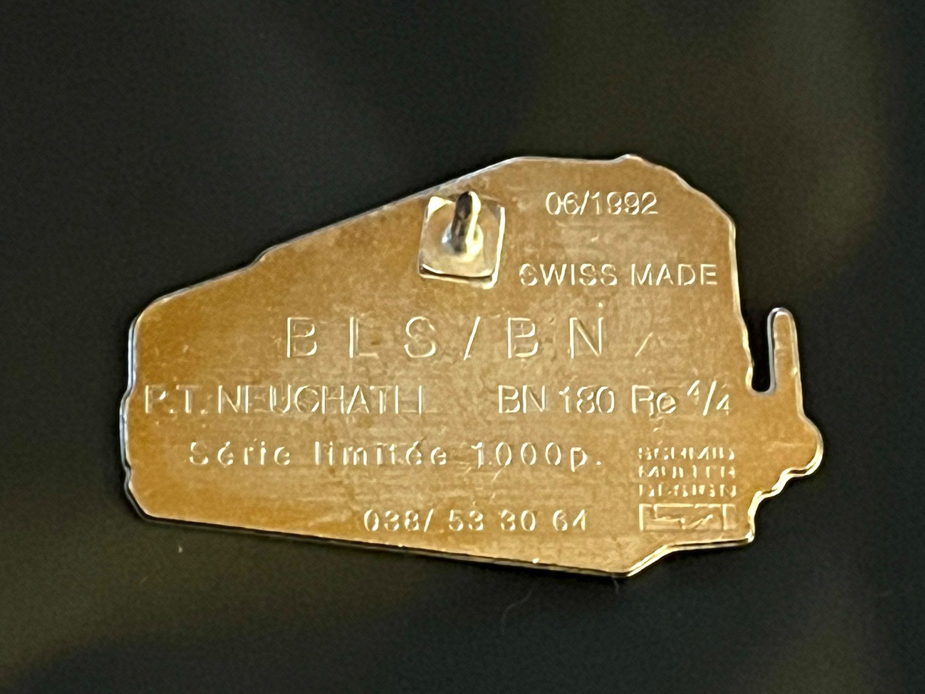 Placchette & Badge: BLS Lokomotive, Schmid Muller Design/Pin – Usato da Renan BE venduto da johncactus 1