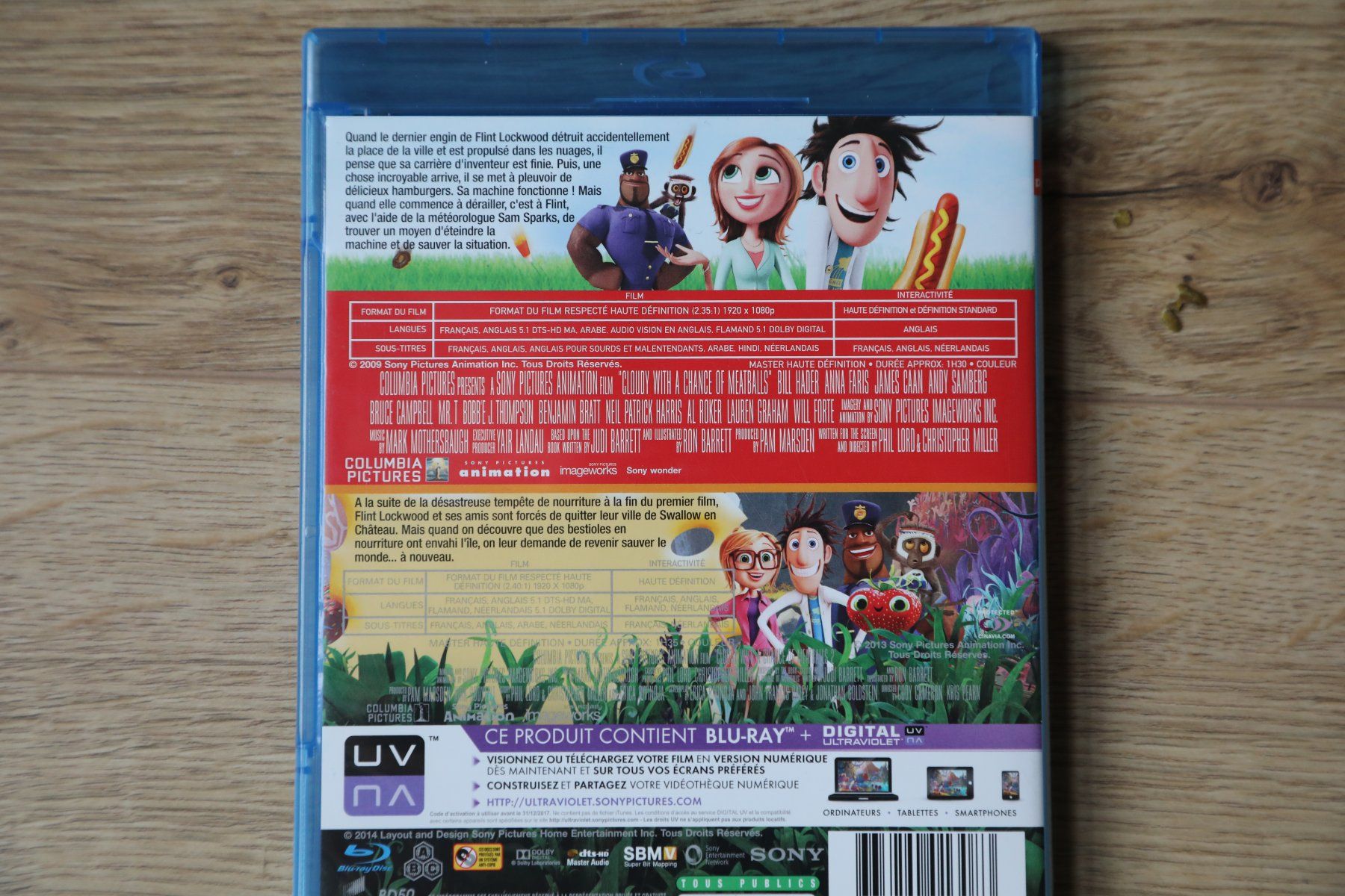 Tutti i DVDs: Coffret 2 Blu-rays TEMPÊTE DE BOULETTES GÉANTES   1 et  2 – Usato da Porrentruy venduto da tupatup 1