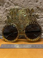 Goldige Partybrille "Happy New Year"