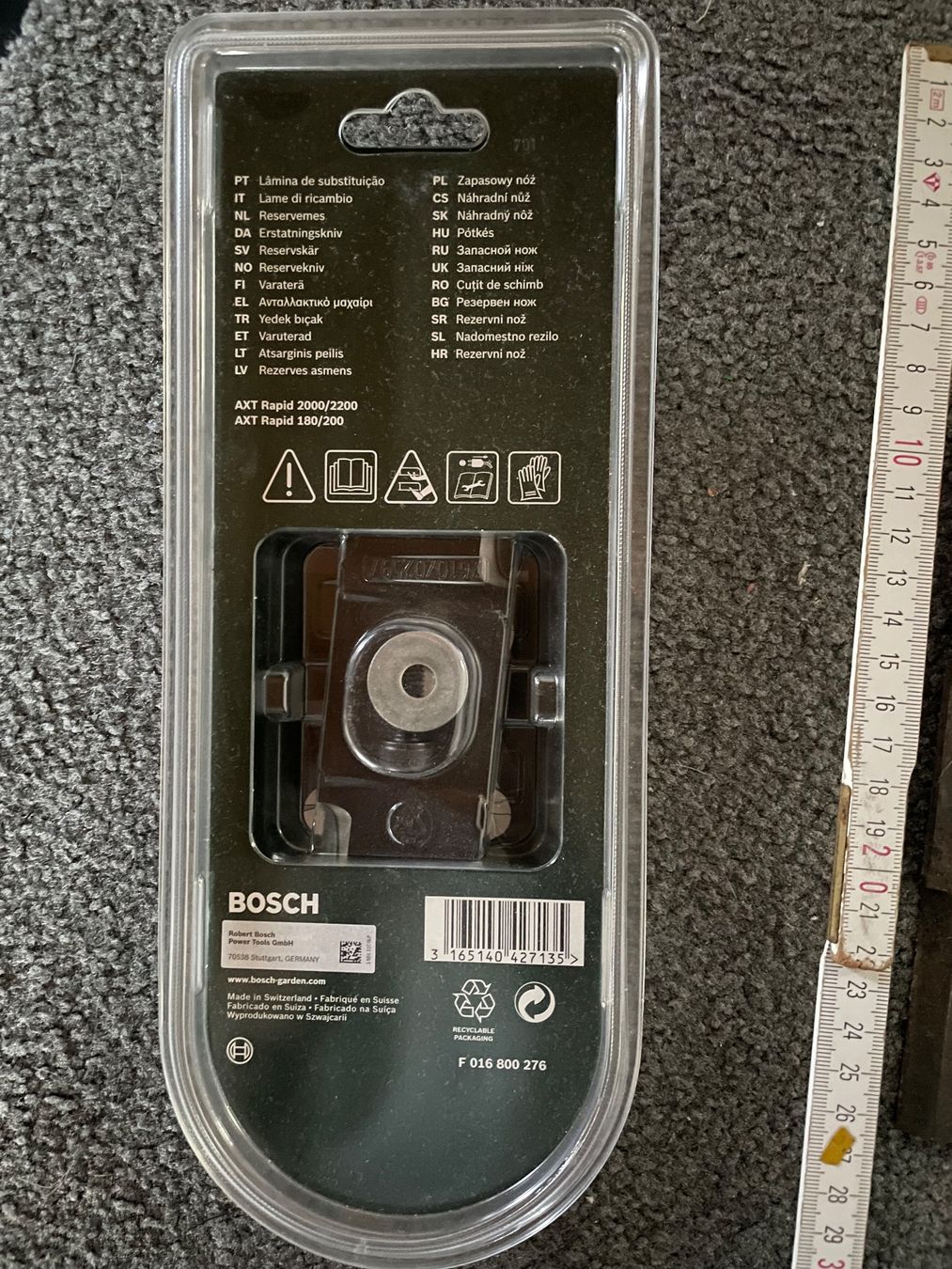 Déchiqueteuse: Bosch Ersatzmesser Häcksler – Neuf (Voir description) à Esslingen par Zeppi1 1