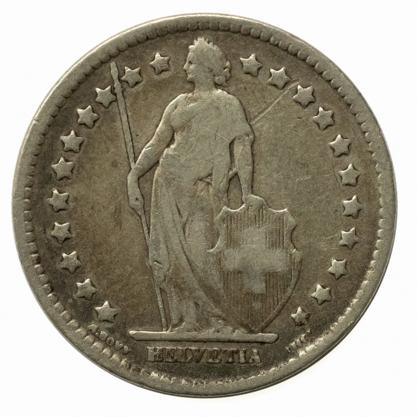 Tutti le monete: 1 Franken Silber 1921 – Usato da Rotkreuz venduto da Swiss-Coins 1