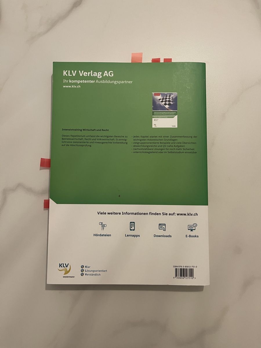 Livres: Intensivtraining Wirtschaft – D'occasion à St. Gallen par absky 1