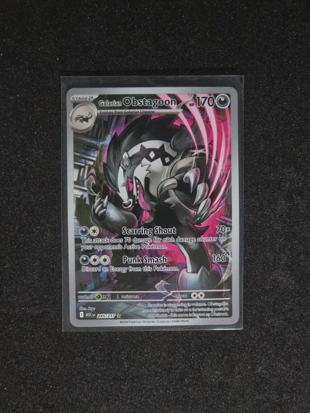 Pokémon Carte collezionabili: Galarian Obstagoon - ASC-245 – Nuovo (secondo la descrizione) da St. Gallen venduto da CardZelo