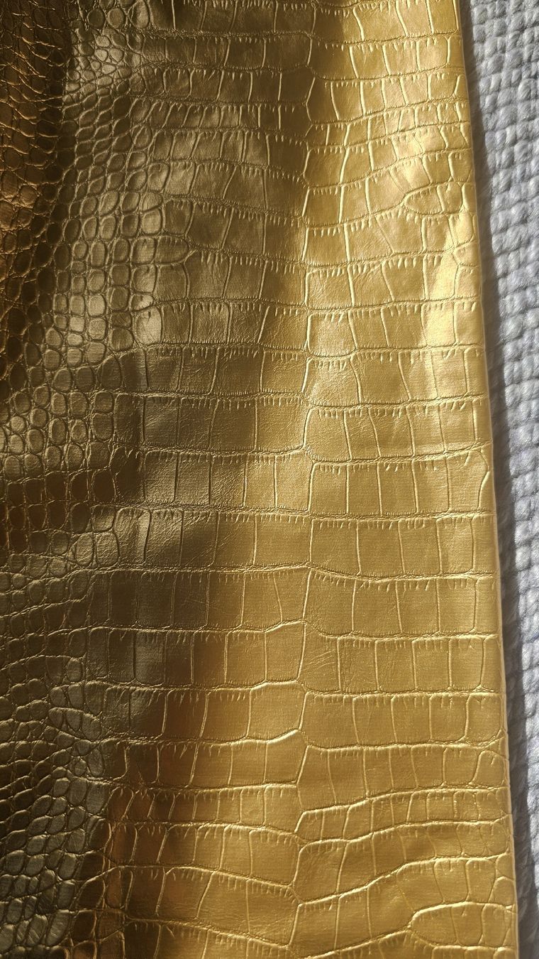 Leggings: cooles goldfarbene Leggins Gr. S Ledermuster – Nuovo e nell'imballaggio originale da Zürich venduto da ZH-Vintage 3