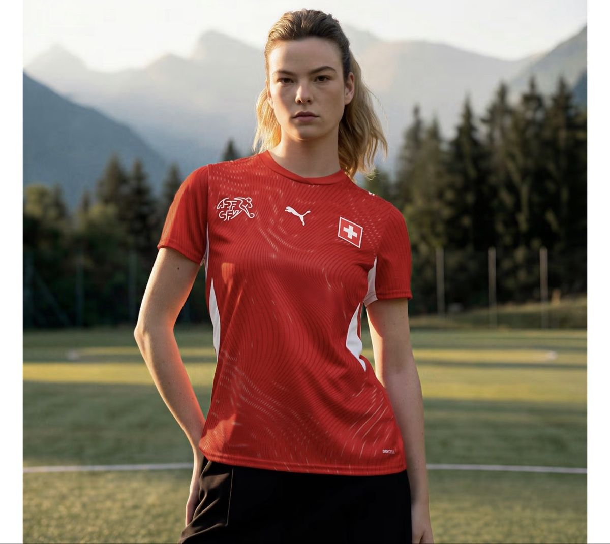Schweizer Nati Canottiere & Pantaloni: Schweiz 2026 Heimtrikot Damen – Nuovo e nell'imballaggio originale da Zürich venduto da luro_23 2