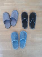 3 Paar Filz Pantoffeln Hausschuhe Überschuhe