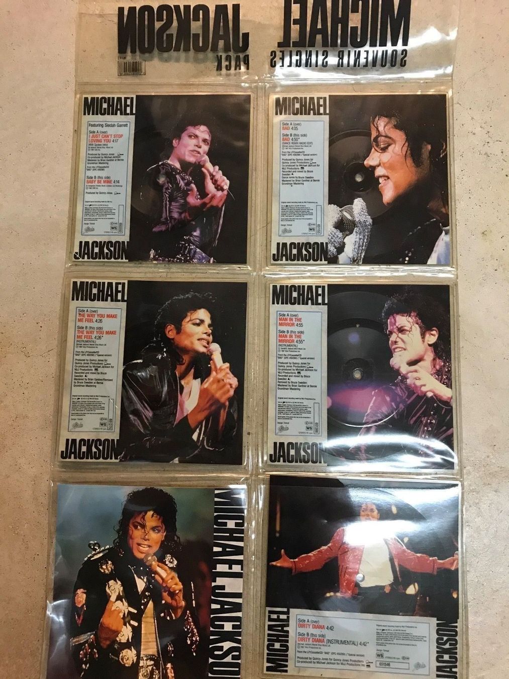 Dischi in vinile: Michael Jackson Singles gabs nur in der USA – Nuovo (secondo la descrizione) da Zeiningen venduto da Rakkon1 1